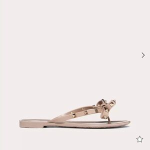 BRAND NEW ! VALENTINO GARAVANI NUDE BOW STUD SANDALS